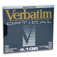 Verbatim 5.25  4.1Gb ReWritable MO Disk (92841)